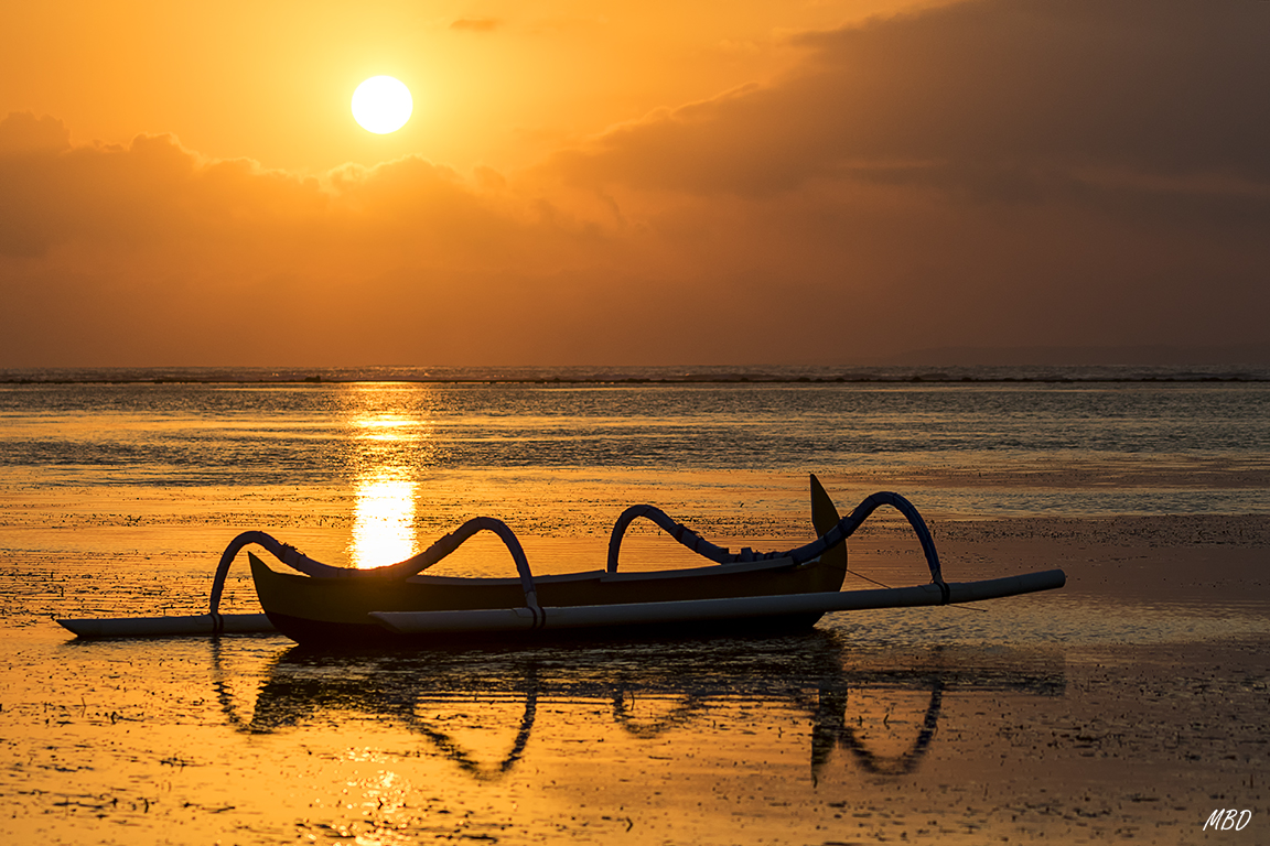 Amanecer en Sanur