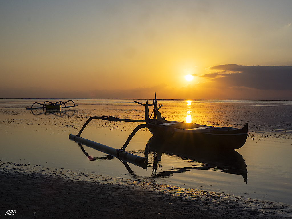 Amanecer en Sanur