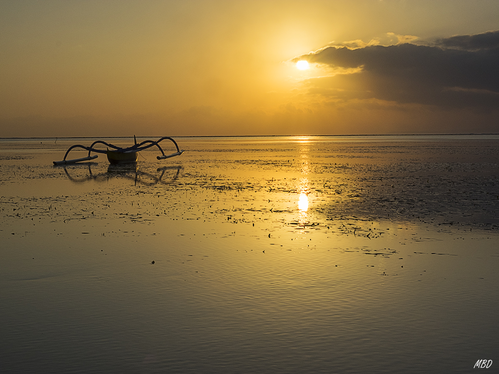 Amanecer en Sanur