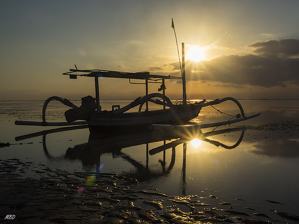 Amanecer en Sanur