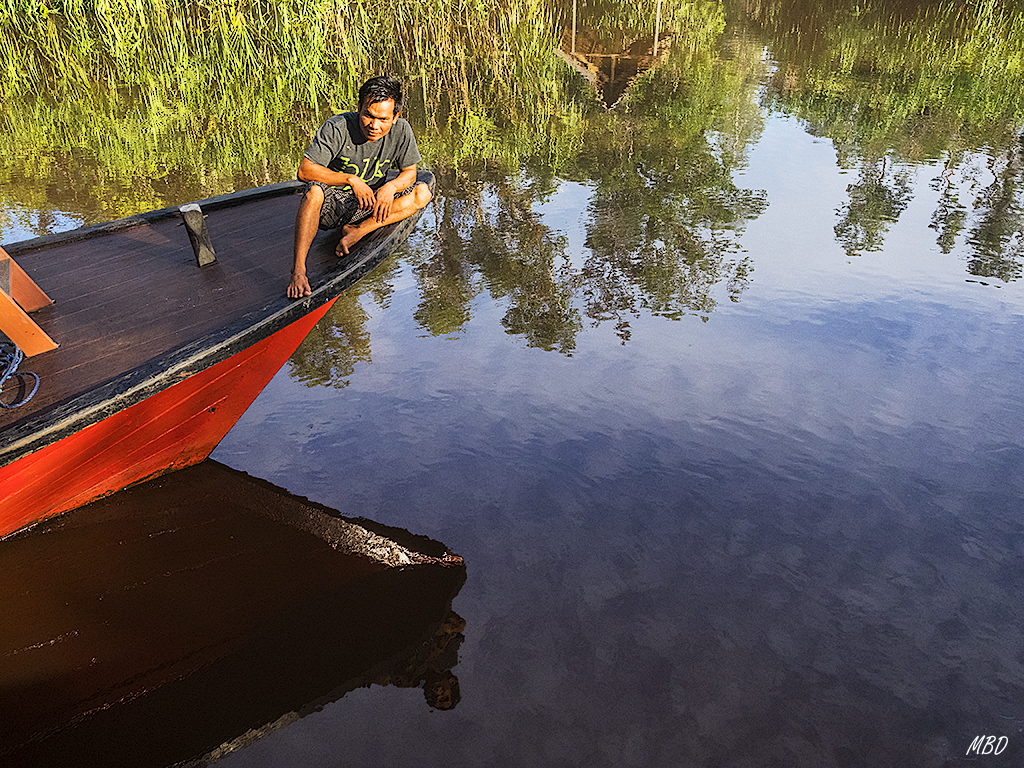 El patrón del klotok y el reflejo