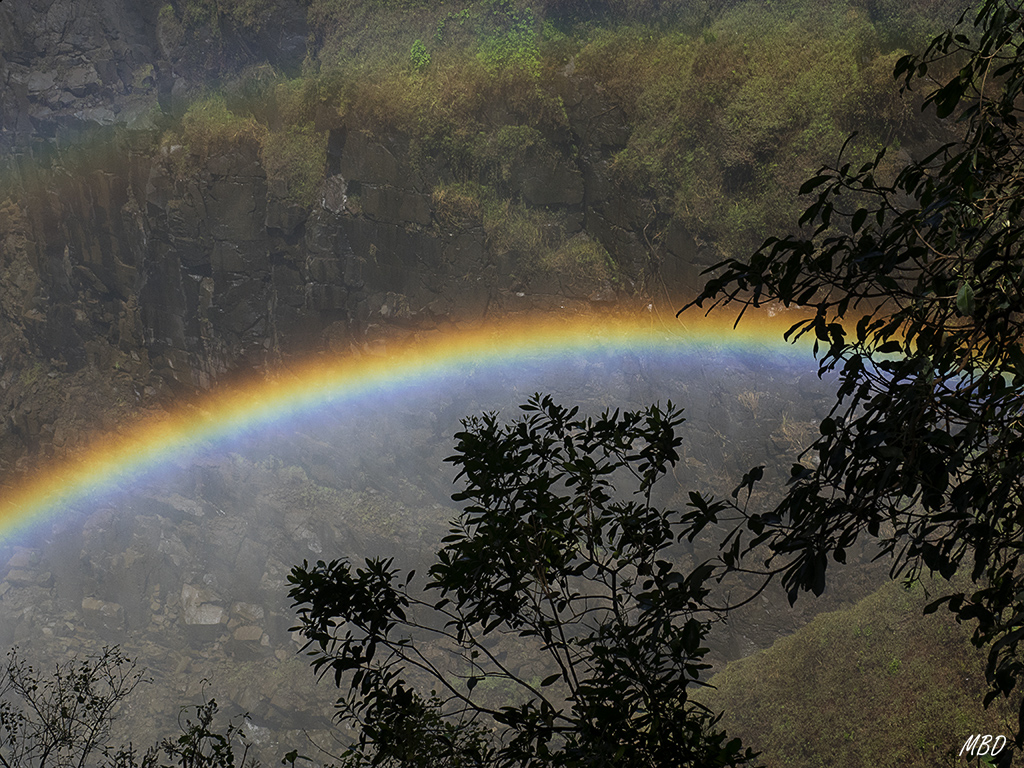 También el arco iris se deja ver
