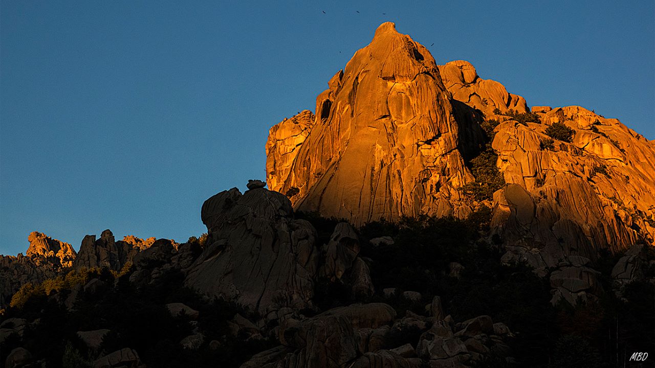Pedriza, nov2017. Últimas luces.