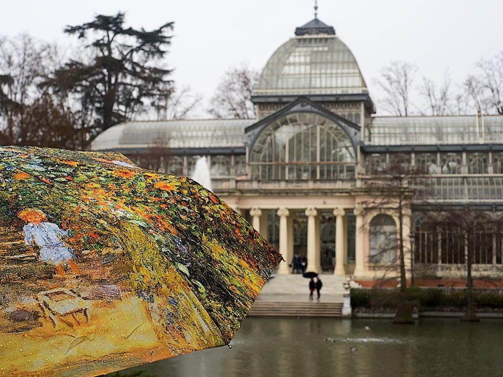 Lluvia en el Palacio de Cristal