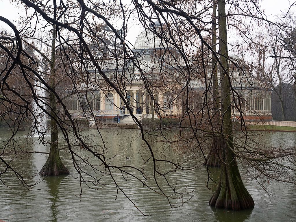 Lluvia en el Palacio de Cristal