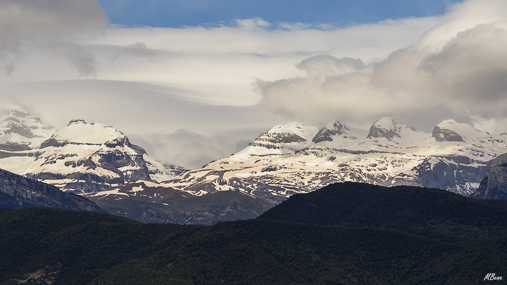 El paisaje está tremendo