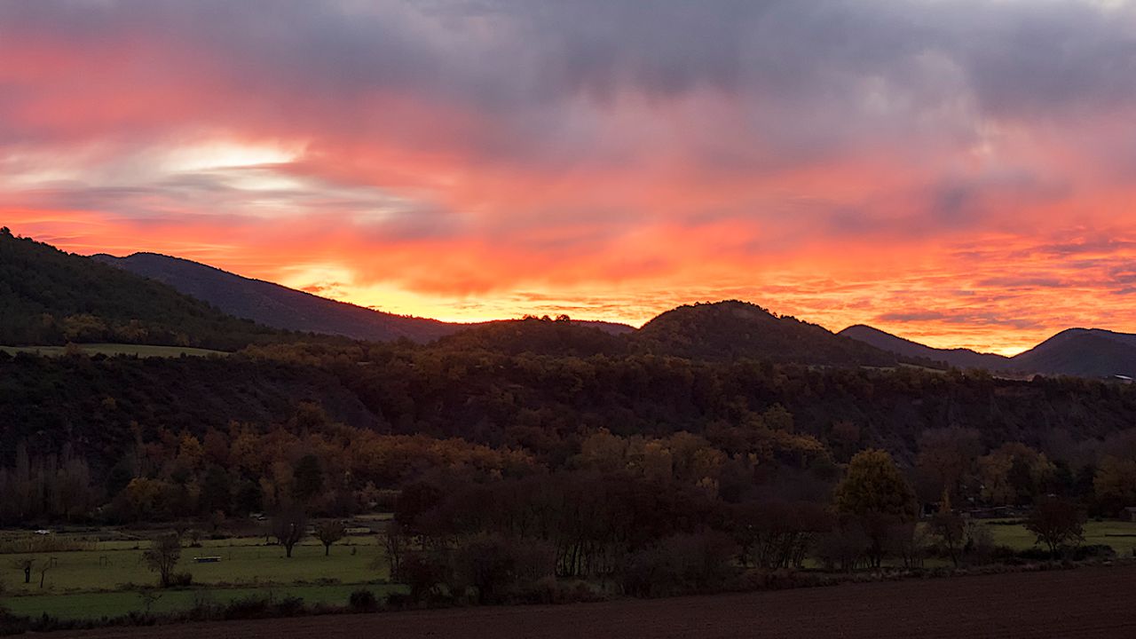 Atardecer en el Sobrarbe