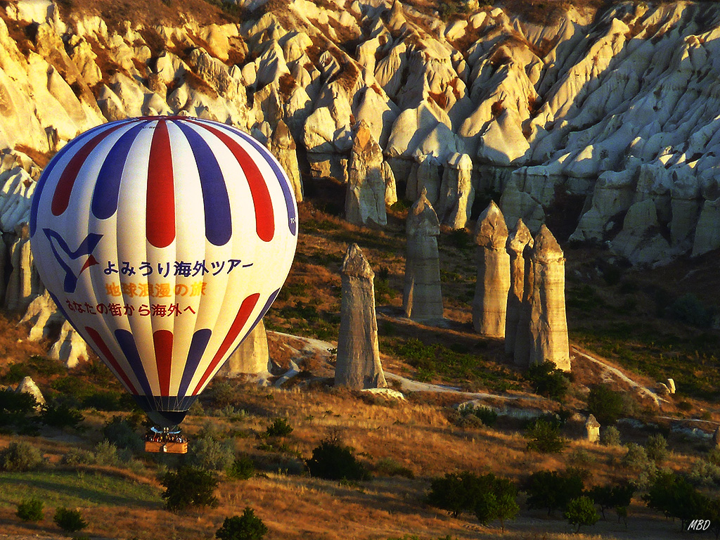Capadocia. No hay viento, bajamos